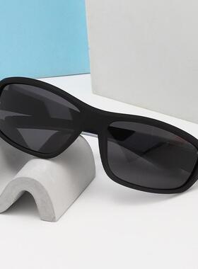 新款男士运动款眼镜骑行偏光太阳镜驾驶墨镜欧美款驾驶眼镜可