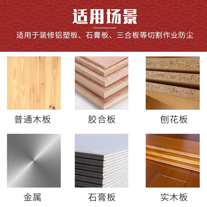 Hole opener dust cover with handle for ceiling