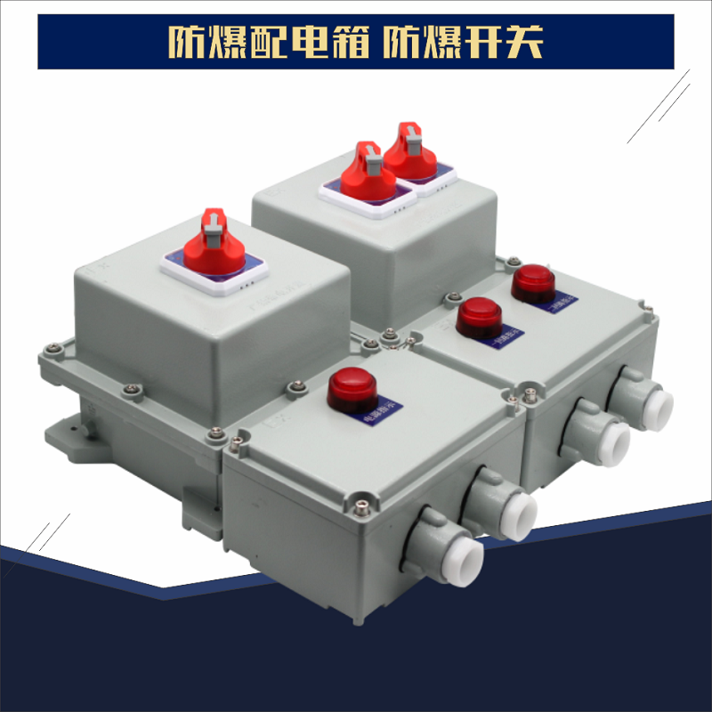 防爆断路器2P3P4P20A32A 63A漏电防爆开关箱220V380V三相电控制箱