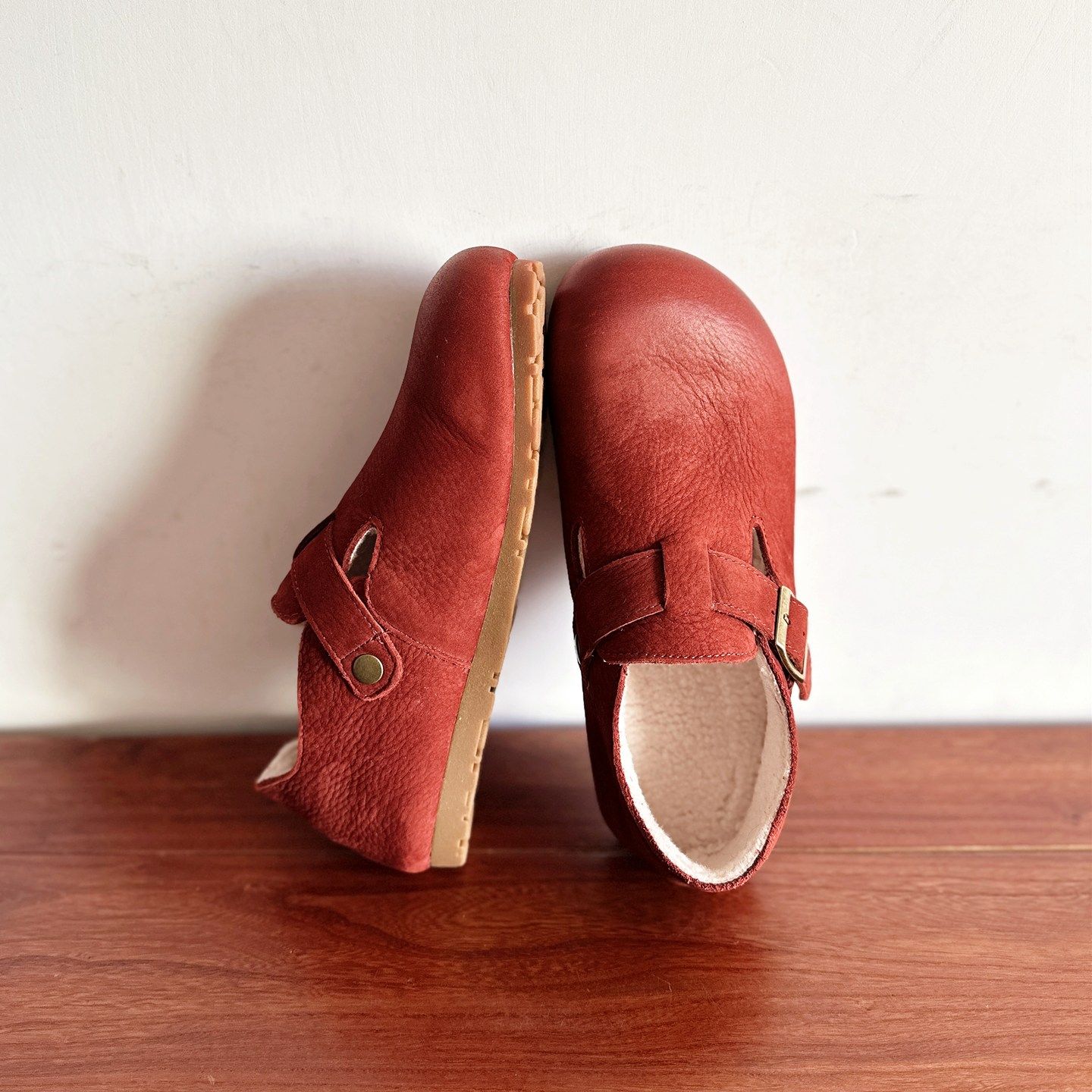 【烁掌柜】冬款复古文艺手工真皮女鞋头层牛皮平底圆头勃肯鞋棉鞋,淘宝优惠券,粉丝福利购,淘宝优惠卷