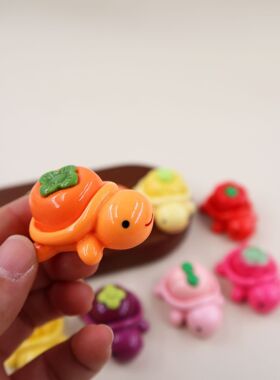 乌龟对对碰玩具摆件盲袋拆惊喜盲盒小礼物迷你2025新款水果小