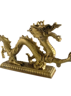 厂家铜汉龙摆件生肖龙五爪金龙家居装饰工艺品摆件