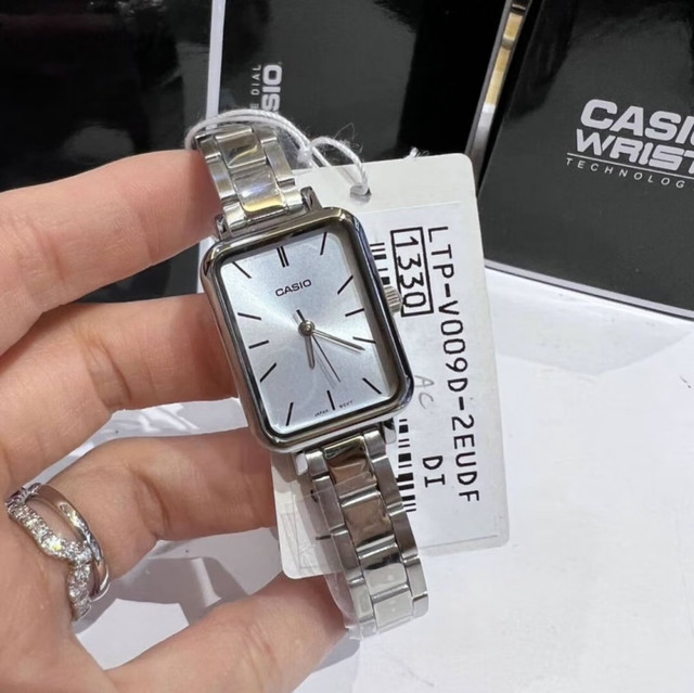 Casio Casio retro small square quartz simple women's waterproof watch LTP-V009D-2E