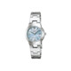 CASI0 Casio Ice Blue Watch Women's Fashion Compact Steel Strap Simple Quartz Women's Watch LTP-1241D-2A