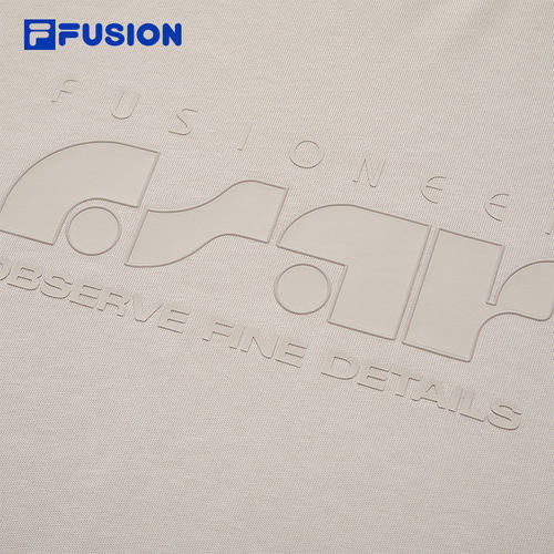 FILA FUSION斐乐潮牌男子针织短袖衫2026夏季新款休闲宽松纯棉T恤 - 图2