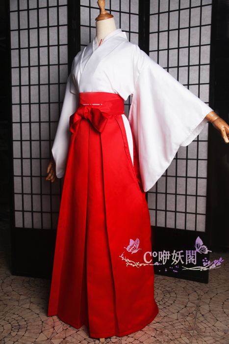 【咿妖】犬夜叉 桔梗戈薇日本正統巫女服/cosplay巫女和服