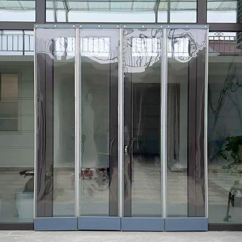 商用磁吸门帘子皮门帘门帘隔断帘透明软门帘冬季保暖防风空调门帘 - 图3