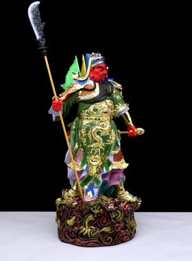 包邮树脂像 九龙关公 武财神关公像 关二爷家用店铺开业摆件