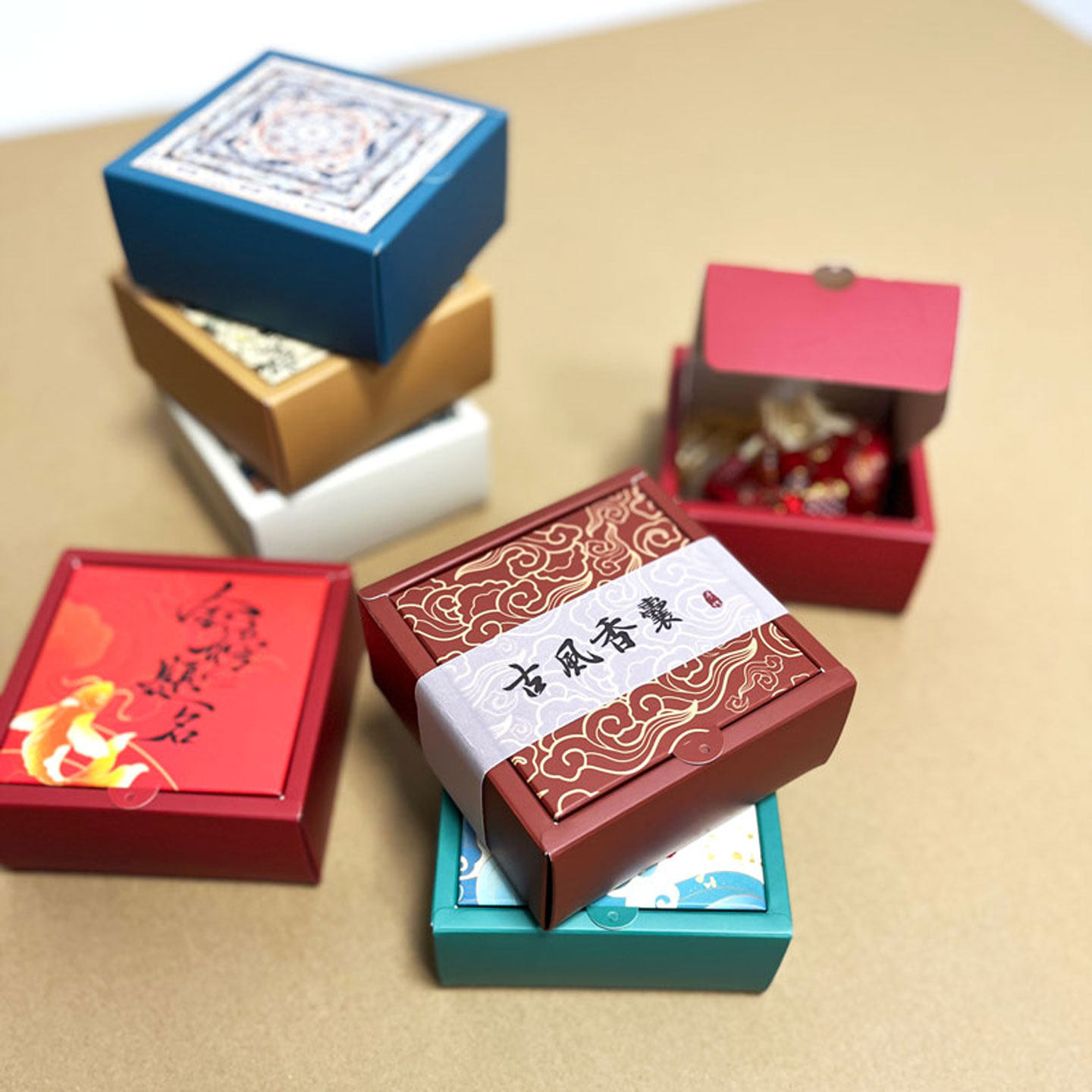 中国风香包礼盒装香囊空袋古风手串非遗产品包装盒空小号礼品收纳,淘宝优惠券,粉丝福利购,淘宝优惠卷