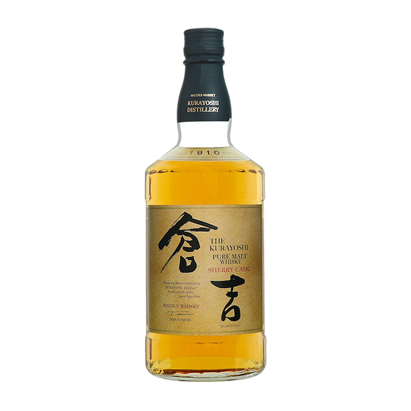 日本仓吉纯麦雪莉桶威士忌酒原瓶进口洋酒正品行货KURAYOSHI-图0