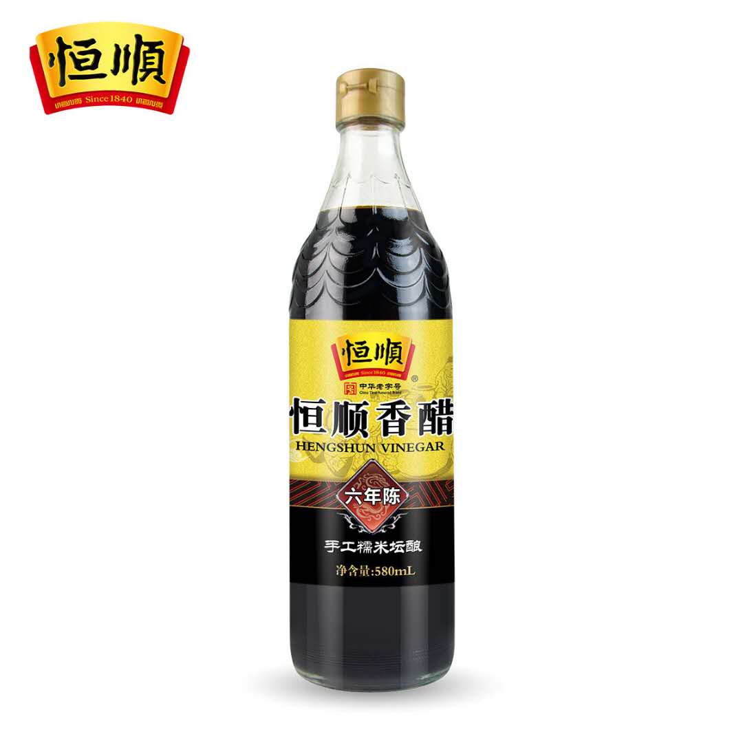 镇江特产恒顺六年陈香醋580ml*2瓶家用凉拌菜蘸饺子纯粮酿造食醋 - 图3