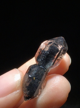 天然情侣白水晶柱闪灵钻吊坠饰品