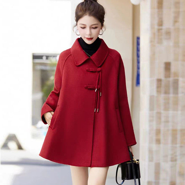 200斤300加肥特大码胖mm240红色斗篷毛呢大衣春季二八月外套女230,淘宝优惠券,粉丝福利购,淘宝优惠卷