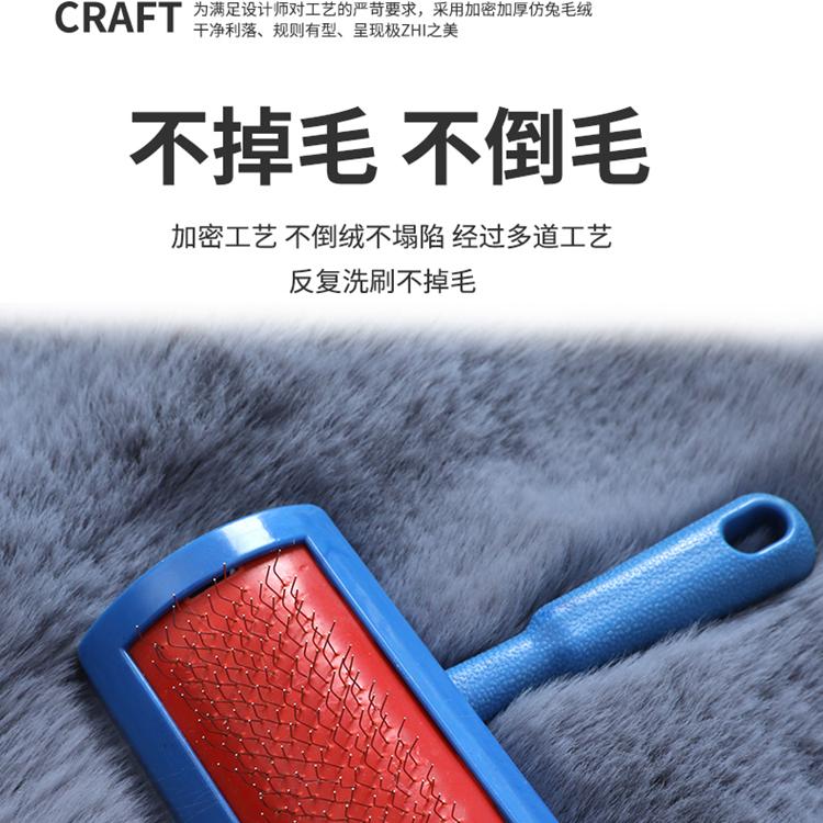 冬季汽车坐垫毛绒单片泡泡绒加厚加密新款保暖兔毛绒通用后排座垫