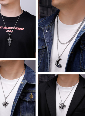 小众设计感吊坠高街八芒星项链