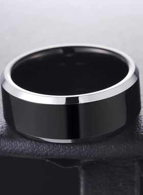 钨金男士戒指个性男生霸气指环