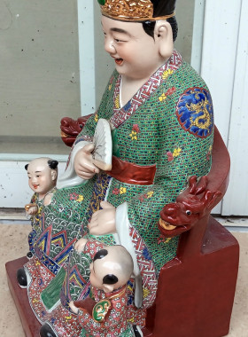 景德镇手工人物文曲星祝金榜题名