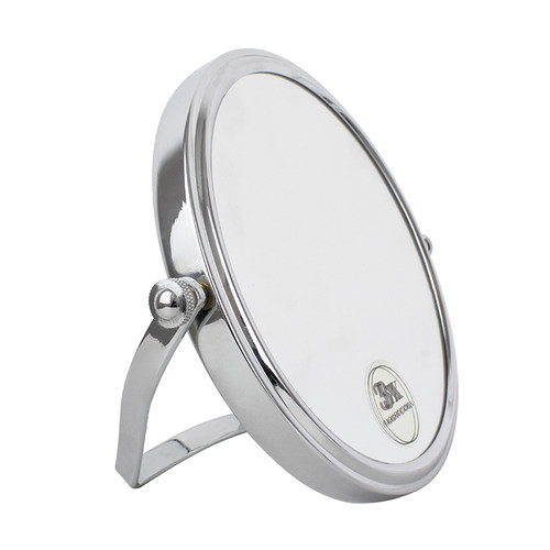 清理黑头放大镜双面镜6寸10倍放大镜子金属桌面随身便携化妆镜 - 图3