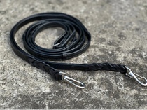 UK Imports Full Bull Leather Leash Reins in English Saddle Water Le Accessories Racecourse Equestrian Horse Riding Teaching Horse