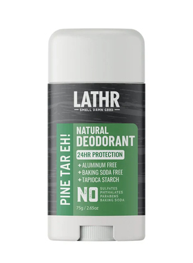 Lathr-Deodorant Pine Tar天然松树油柠檬香纯净亲肤无铝 除臭棒