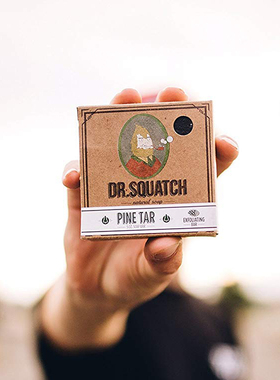 Dr. Squatch-松油 Pine Tar 天然磨砂男士香皂肥皂沐浴皂 140g