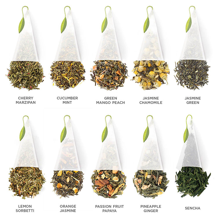 Tea Forte-Green Tea Assortment金字塔茶包高档绿茶礼盒 40包-图1