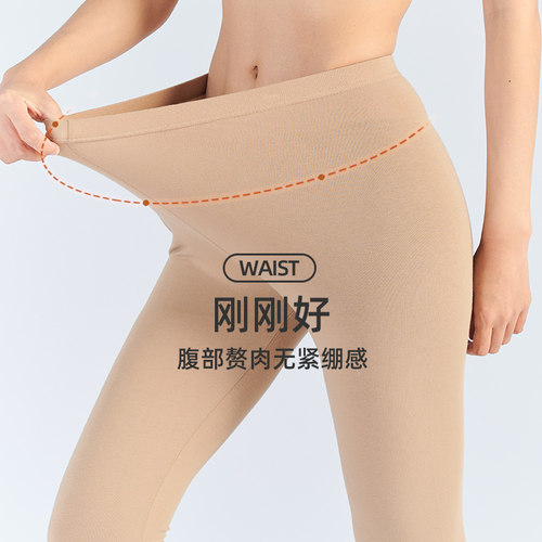 贴心女士莫代尔秋裤单件薄款打底裤修身大码秋季线裤保暖裤2404 - 图2