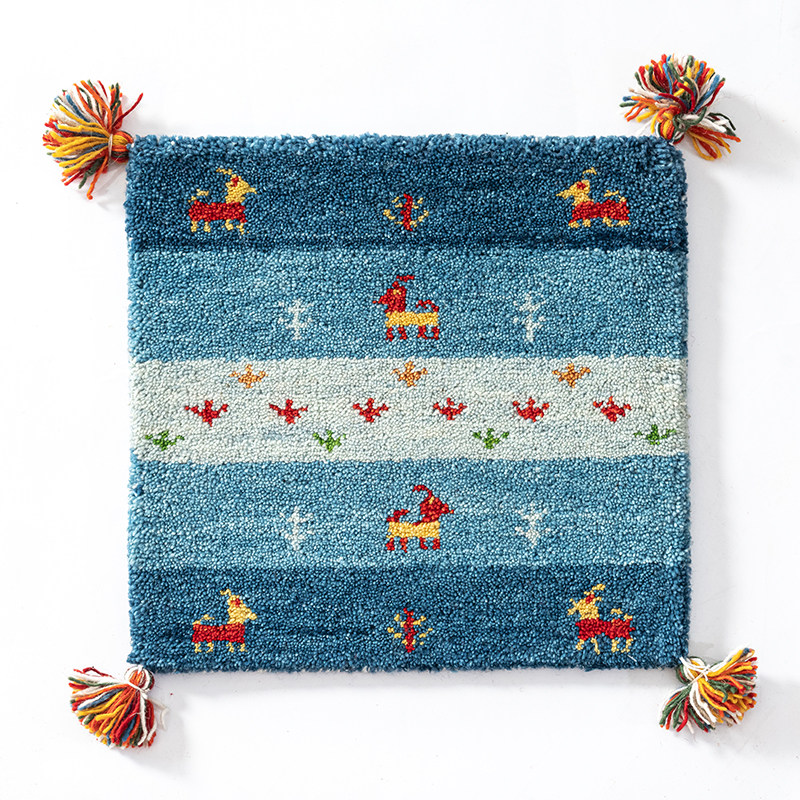 视觉味道无胶Gabbeh印度进口手工羊毛小地毯可爱沙发椅垫创意脚垫,淘宝优惠券,粉丝福利购,淘宝优惠卷