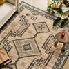 Retro and elegant natural jute hand-woven carpet