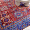 Visual taste Afghanistan imported hand-knotted wool carpet classic geometric retro living room carpet 3510