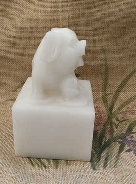 天然印章玉石元宝猪