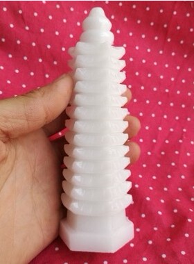 七层汉白玉文昌塔摆件新中式