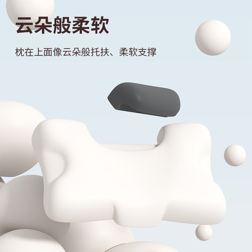 亚马逊SPA级护颈椎反弓牵引助深度睡眠成人记忆棉枕芯学生枕头 - 图1