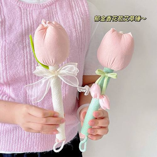 中秋节礼物2026新款送长辈客户员工高档实用郁金香艾草锤女生生日 - 图0