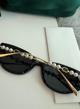 凯伦其 26新款ins猫眼珍珠腿墨镜女倪妮同款高级感太阳镜防紫外线