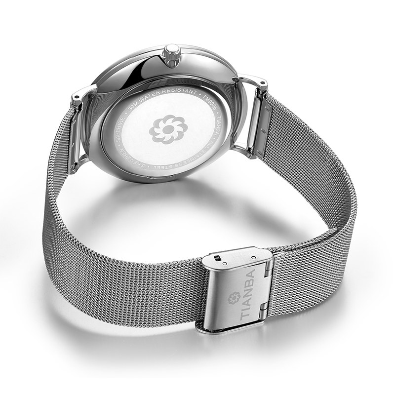 天霸光能太阳能超薄石英dw情侣表 天霸国产腕表