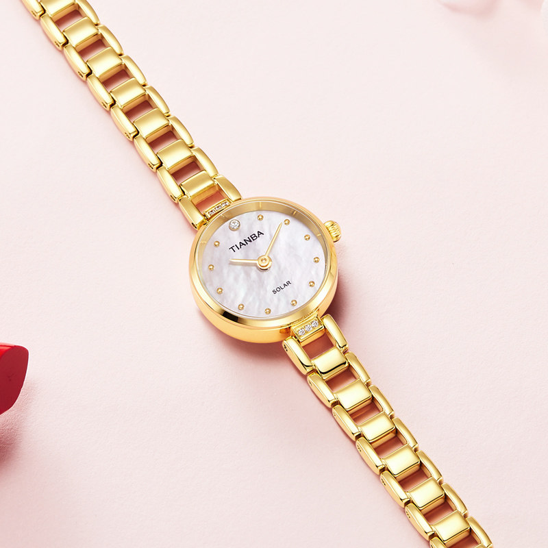 天霸光能小巧精致时尚气质小手链表 天霸国产腕表