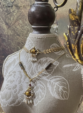 限量回馈款纯银虎眼石珍珠颈链