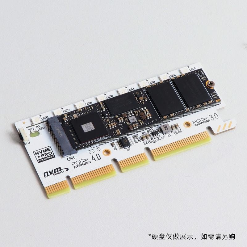 JEYI佳翼m2固态硬盘转pcie4.0x16扩展卡M.2 nvme协议转接卡台式机 - 图3