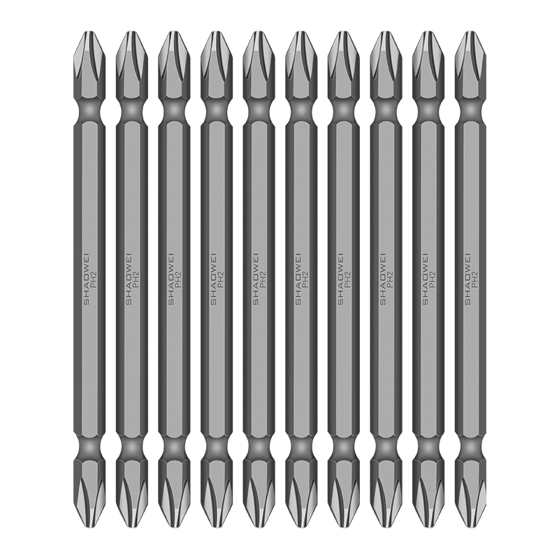 少威双头十字批头PH3-PH3-100-6.35电动螺丝刀气动批头风批强磁性 - 图3