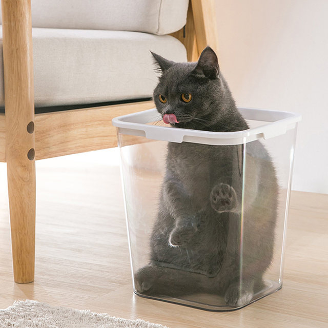 Transparent trash can bedroom storage bathroom garbage can