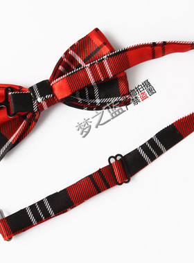 苏格兰印花男女bowtie煲呔领结