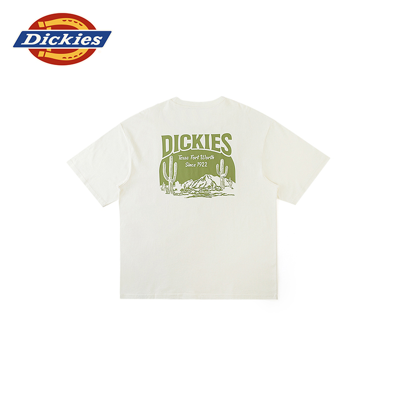 【筛迪同款】Dickies24春夏宽松背后大印花休闲短袖T恤男女情侣 - 图3