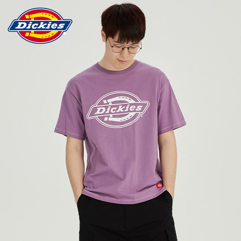 Dickies短袖t恤男冬季新款logo印花宽松全棉潮情侣短袖t恤女8920虎窝淘 