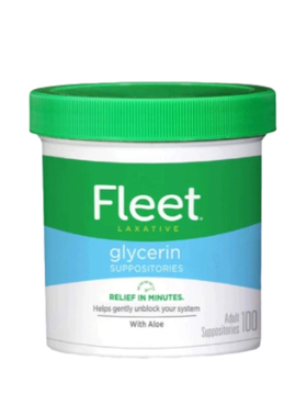 现货美国Fleet Glycerin Suppositories栓甘油栓剂软化通宿便