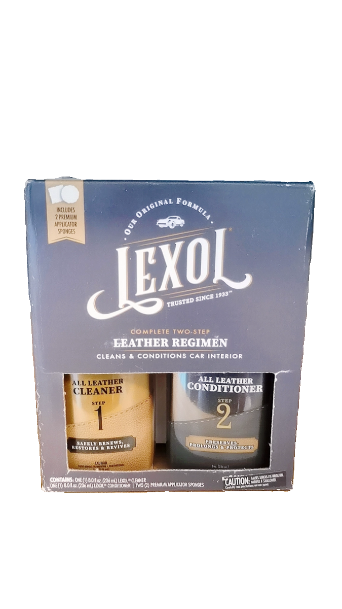 现货Lexol Leather Conditioner and Leather Cleaner Kit Use