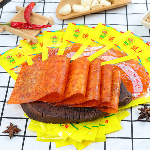 延城香辣豆皮小菜朝鲜族风味即食小吃8090后小零食大辣片儿时零食 - 图2