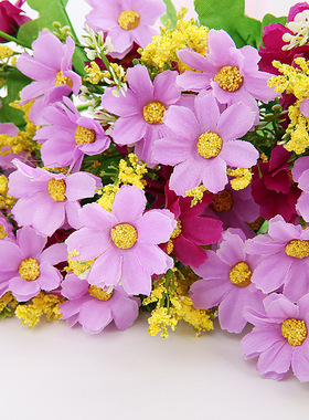 销仿真花跳舞兰绢花凹槽舞台雏菊