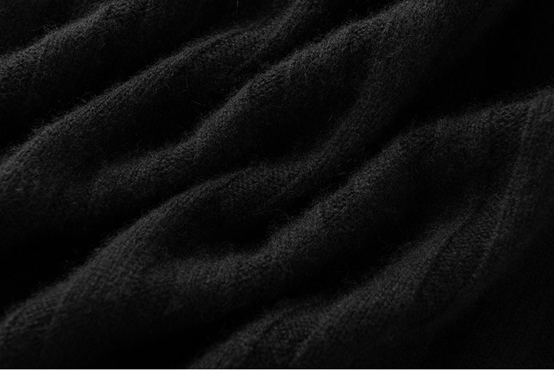 男女黑色粗坑条重磅山羊绒粗棒针织加厚短高领毛衣衫,淘宝优惠券,粉丝福利购,淘宝优惠卷