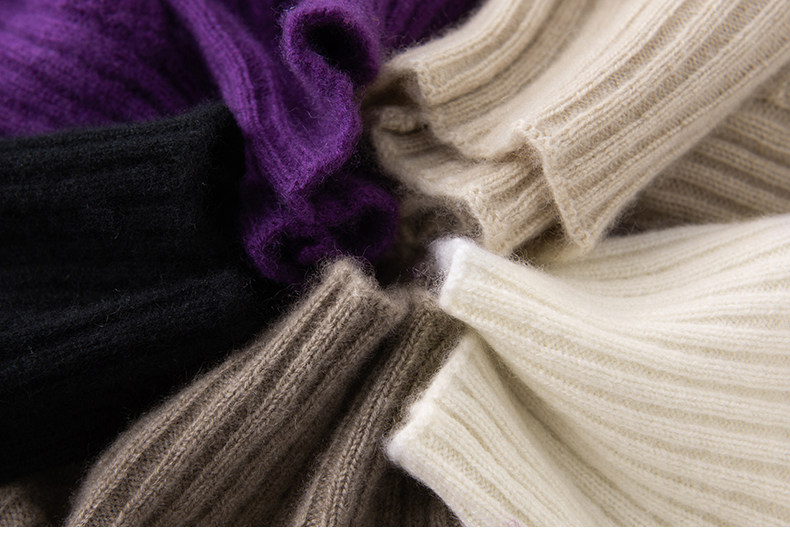 人手一件！无D百搭，高端系列 坑条高领纯羊绒衫女加厚毛衣女多色,淘宝优惠券,粉丝福利购,淘宝优惠卷